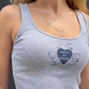 Brandy Melville Sheena Sweet As Heaven Angel Tank Top